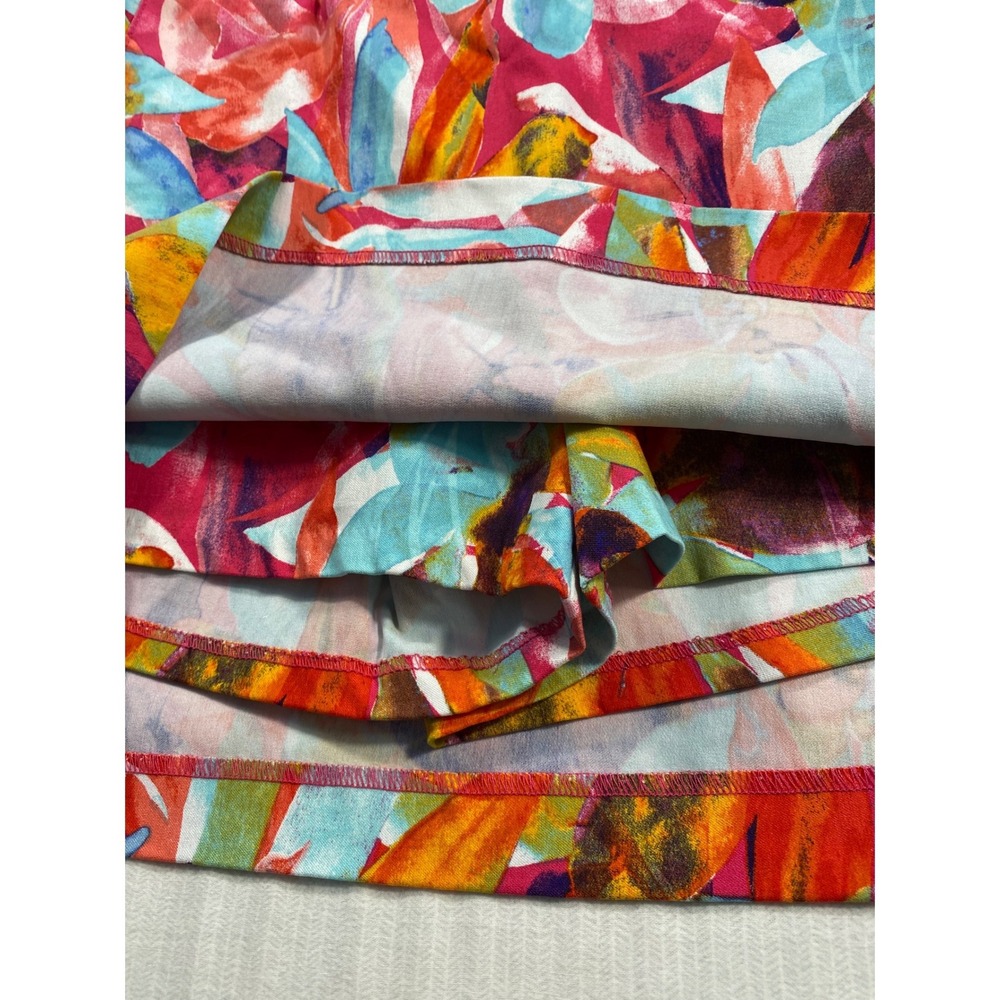 Zac & Rachel Tropical Floral Skort Sz 12 Resort Vacation Coastal Chic - Picture 5 of 8